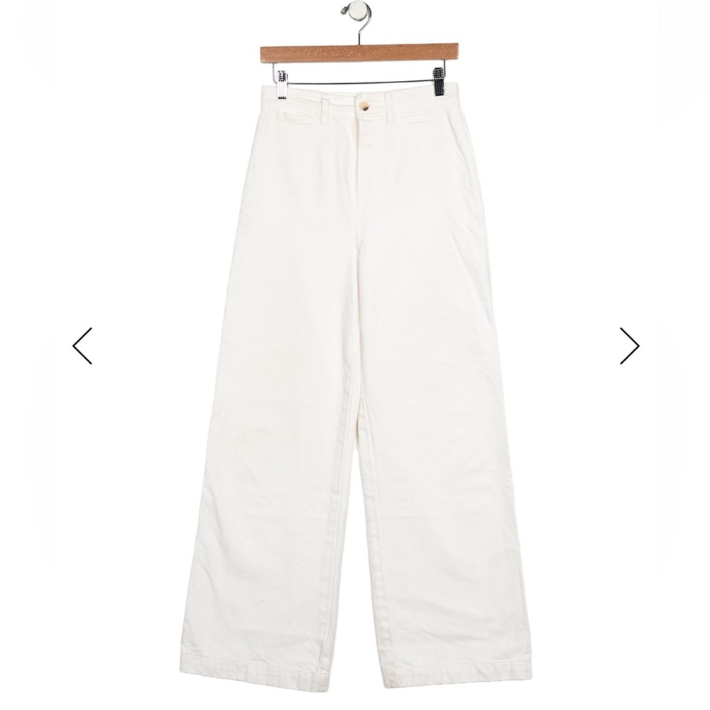 Reformation White Wide Leg Pants